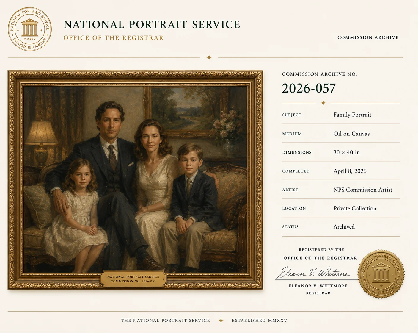 Grand Family Portrait — Commission Record 2024-142