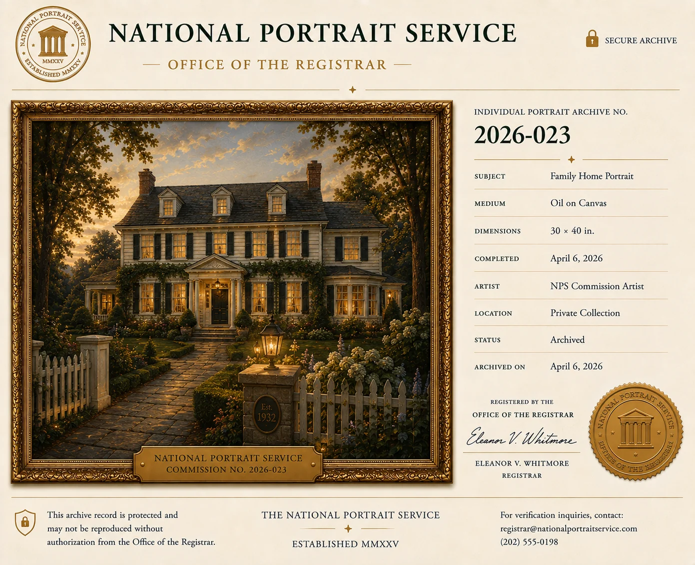 Family Home — Commission Record 2026-023
