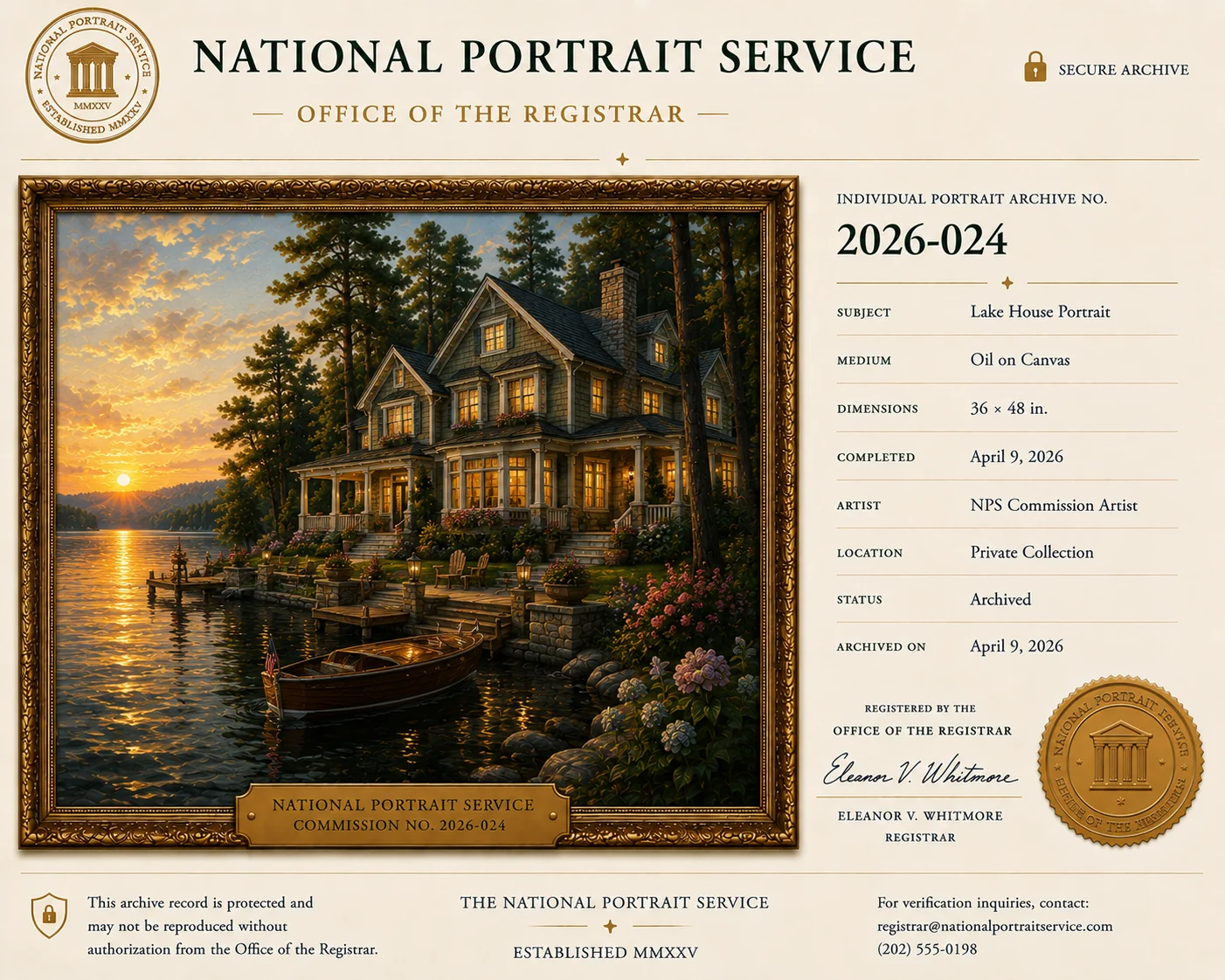 Lake House — Commission Record 2026-024